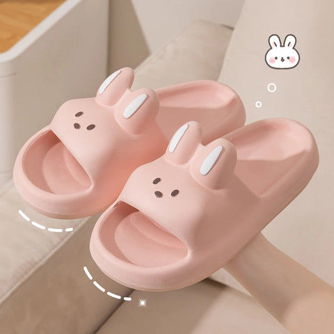 Cute Rabbit Unisex Slippers - Cozy and Non-Slip
