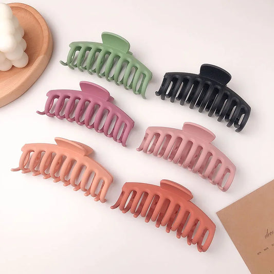 2025 Koreaanse grote haarklemmen - elegante, gematteerde acryl haarspelden voor vrouwen en meisjes 