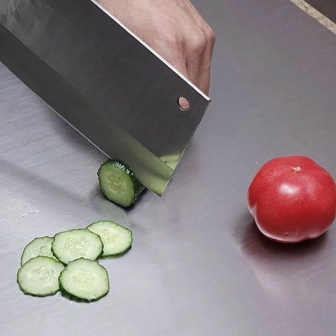 Premium snijplank van roestvrij staal - Groot, gemakkelijk schoon te maken, multifunctioneel snijoppervlak voor fruit, groenten en meer