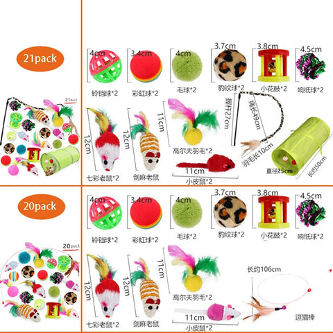 Kitten Toys Variety Pack - Leuke combinatieset met kattenspeelgoed voor eindeloos speelplezier