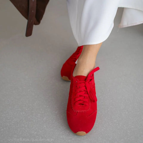 FEDONAS 2025 Kwalitatieve Suède Sneakers voor Dames