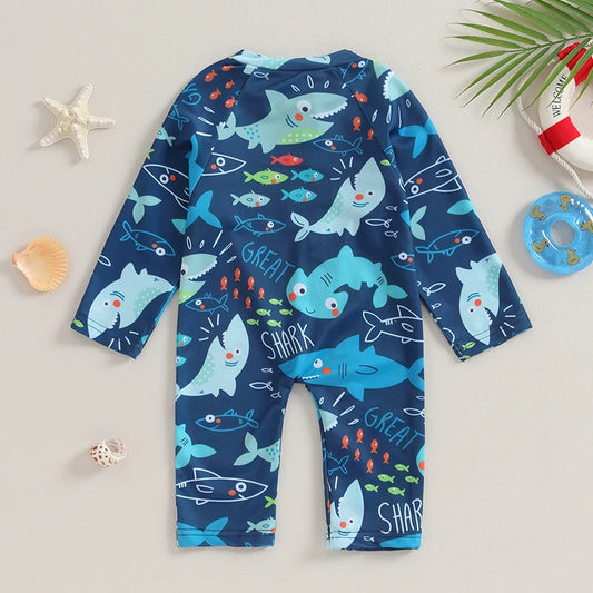 Baby Boys Long Sleeve Rash Guard Swimwear