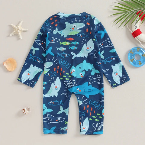 Baby Boys Long Sleeve Rash Guard Swimwear