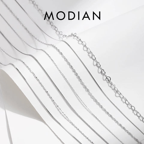 Modian 7 Style Classic Basic Chain Necklace