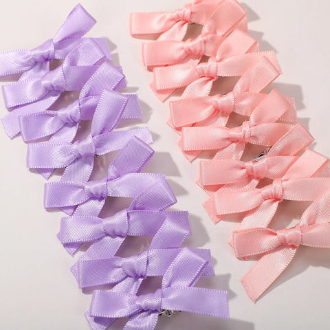 Effen mini strik haarspeldjes voor kinderen - 4/6/8/10 stuks balletaccessoires