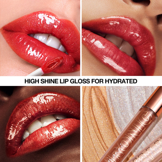 Hyaluronic Acid Lip Gloss - 8-Color Shimmering Lip Tint
