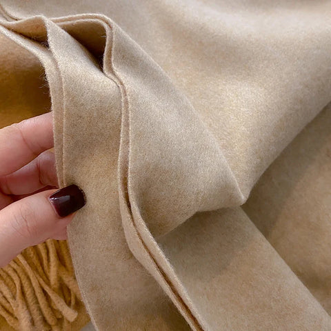 Luxury Winter Wool Cashmere Scarf for Women
