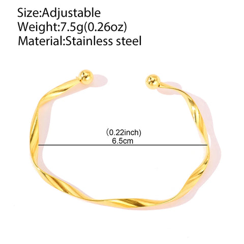 Exquisite Stainless Steel Bracelets with Round Bead Design for Women