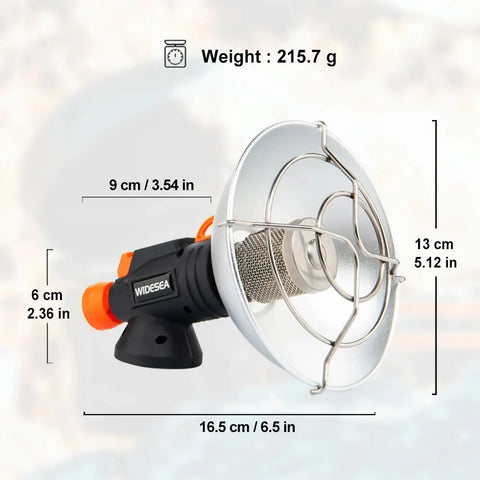 Widesea Portable Camping Heater - Stainless Steel Winter Outdoor Stove