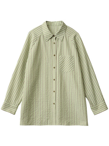 CHIC VEN Women’s Oversized Striped Blouse