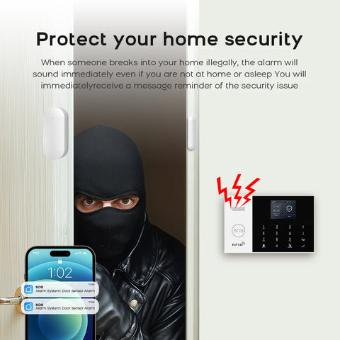 PGST Residential Tuya Smart GSM WiFi Alarm System