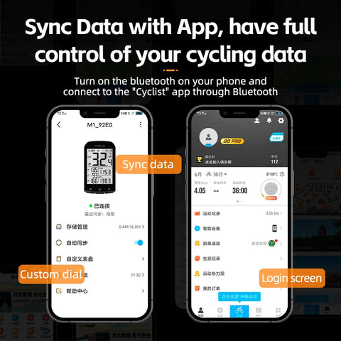 ROCKBROS Bicycle Computer GPS 5.0 - Waterproof Wireless Speedometer & Bike Accessories