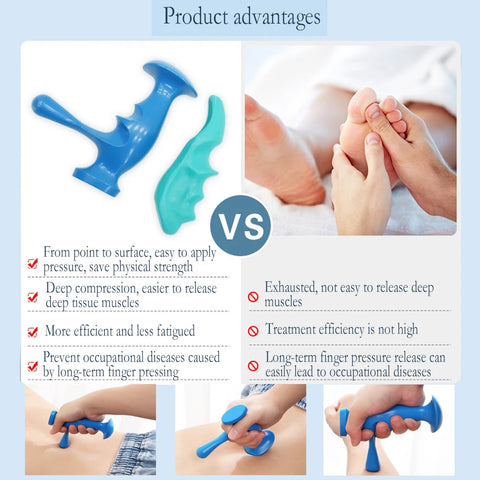T-Shaped Massager for Deep Tissue Relaxation and Trigger Point Therapy