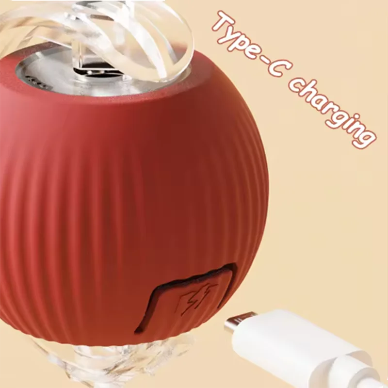 Interactive Cat Ball Toy - Automatic Rolling with Tail