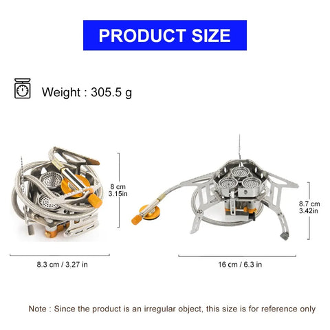Widesea Portable Camping Gas Stove – Big Power Outdoor Cooker for All Adventures