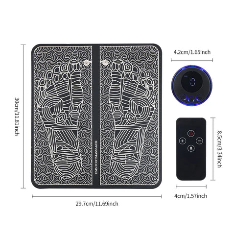 EMS Foot Massager Pad for Pain Relief and Enhanced Relaxation