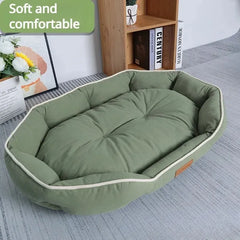 Cozy Dog Sofa Big Bed for Small Breeds - Fluffy Pet Accessory and Cushion