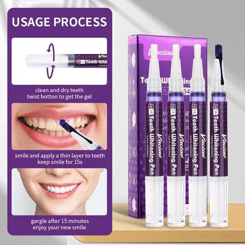 Vaclav V34 Purple Teeth Whitening Gel Pen