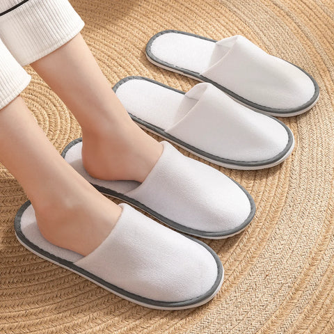 5 Pack Non-slip Disposable Hotel Slippers