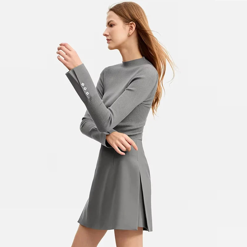 AMII Minimalism Casual Skirts for Women