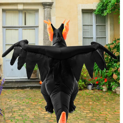 Dinosaur Inflatable Costume for Adults - Fire Breathing Dragon Suit