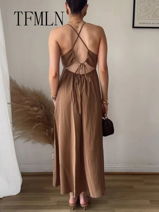 TFMLN Women Retro Sling Dress