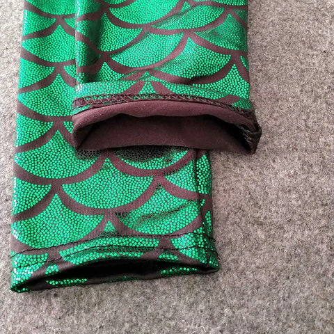 Colorful Fish Scales Leggings for Girls