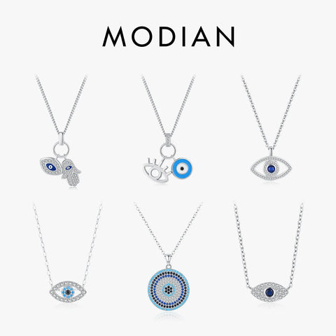 MODIAN 925 Sterling Zilveren Geluksoog Ketting