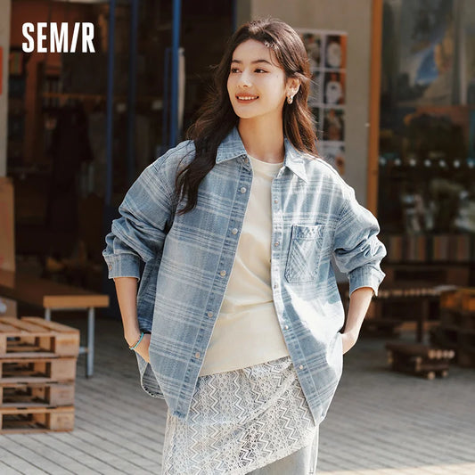Semir Denim Shirt Dames Oversize Lente 2025 