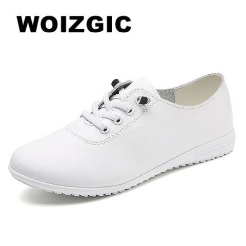 WOIZGIC Damesschoenen van echt leer