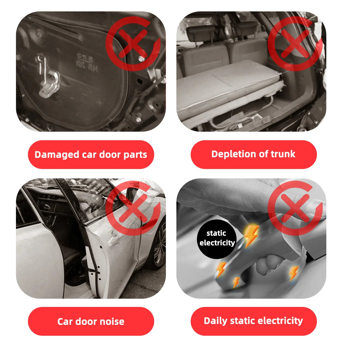 Automotive Door Shock Absorbers & Soundproofing Pads