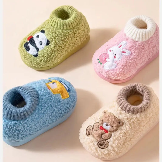 AIBEDILA Winter Kinder Dikke Warme Pantoffels