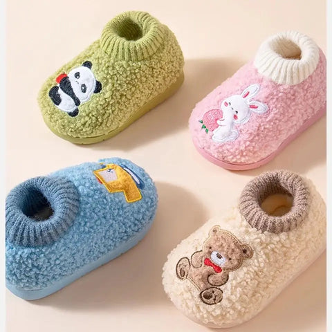 AIBEDILA Winter Kinder Dikke Warme Pantoffels