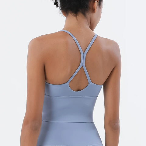 SOISOU S-XL Nylon Sports Bra Top - Breathable Bralette for Active Women