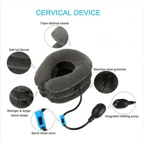 Inflatable Air Cervical Neck Traction Device - Comforting Neck Support Cushion