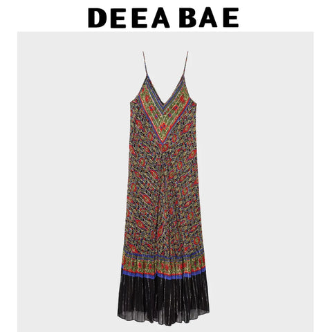 DEEABAE Korean Women's Summer Vacation Dress