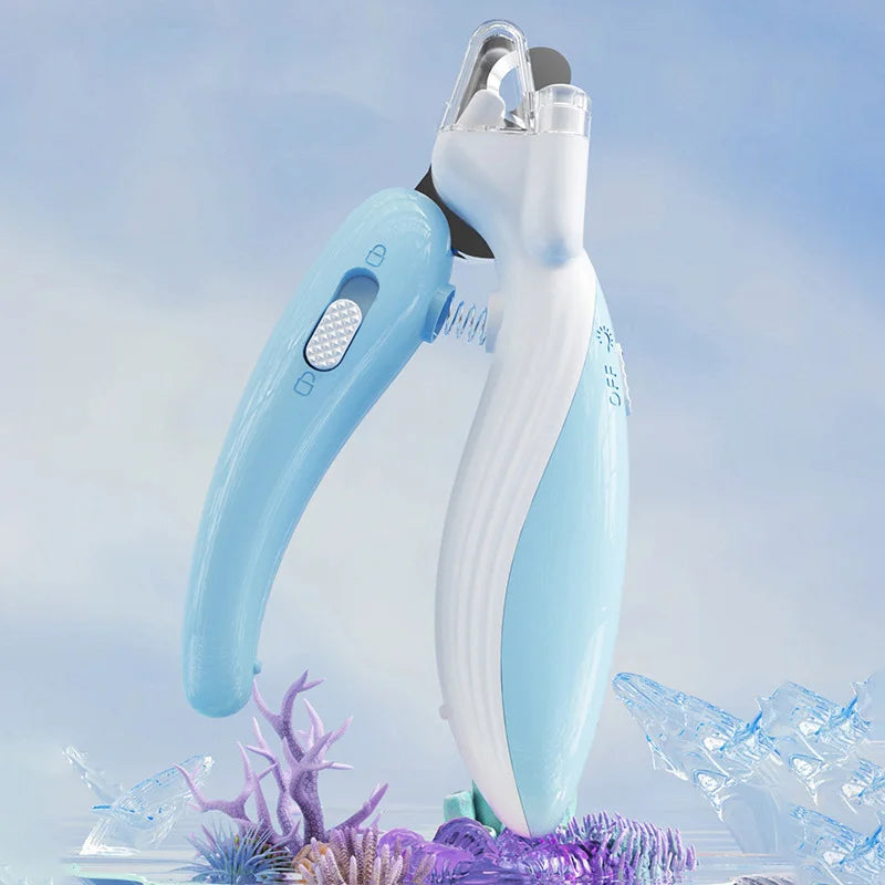 Professional Pet Nail Clippers with LED Light - Ideal for Dogs, Cats, and Small Animals