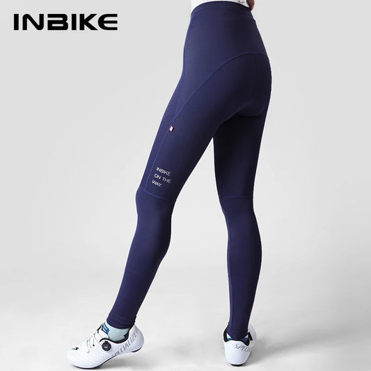 INBIKE 2024 Women's Long Padded Cycling Pants - Perfect MTB Leggings with Pockets