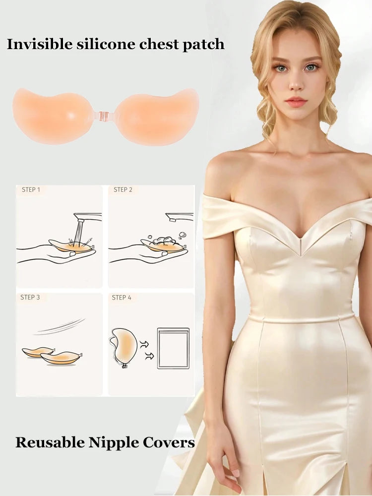 Reusable Silicone Nipple Covers - Mango Shaped Bra Petals