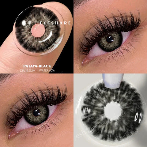 EYESHARE 2pcs Natural Color Contact Lenses in Gray and Blue
