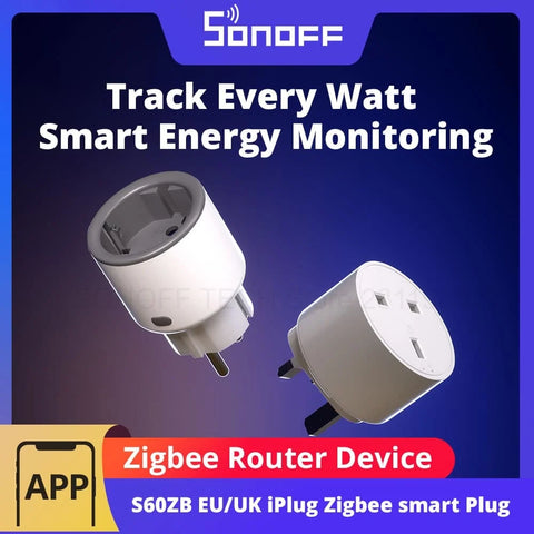 SONOFF S60ZB Zigbee Smart Plug with Energy Monitoring