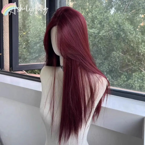 Long Black Straight Lace Front Wig for Women