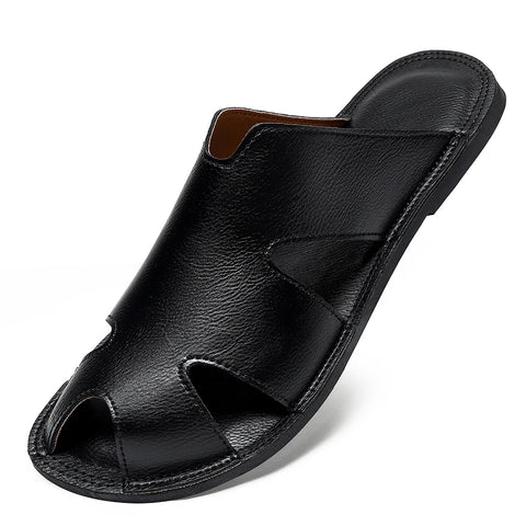 Heren Casual Leren Pantoffels - Ultralichte Slippers