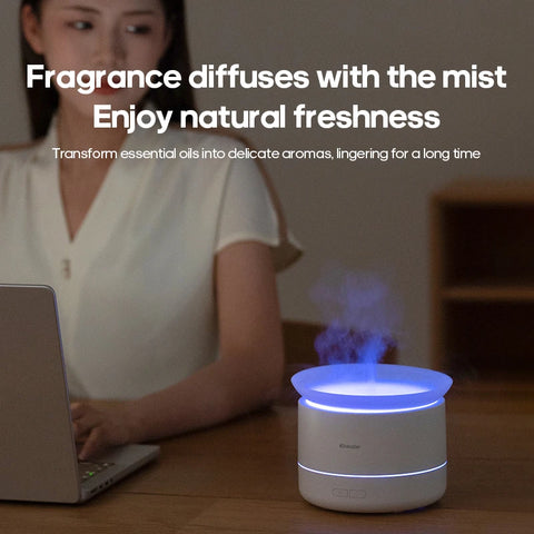 KINSCOTER Mist Surge Spray Aroma Diffuser 200ml - USB Quiet Desktop Essential Oil Humidifier with LED Night Lamp