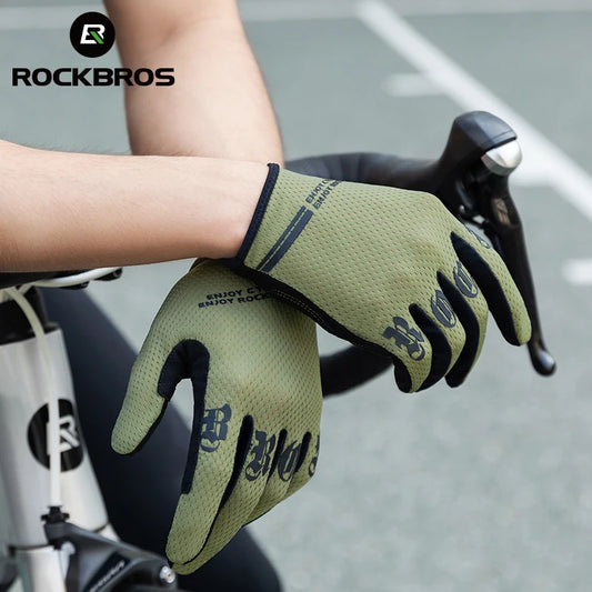 ROCKBROS Ademende antislip fiets handschoenen voor MTB en racefietsen