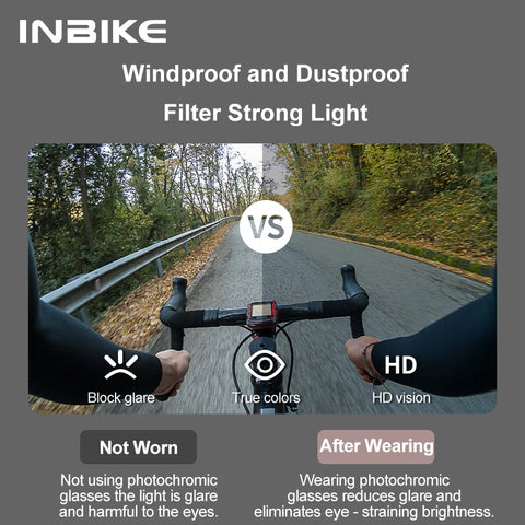 INBIKE Polarized Cycling Glasses with UV400 Protection for Outdoor Sports
