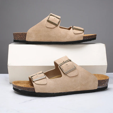 Nieuwe stijlvolle pantoffels - veelzijdige halfhoge herenschoenen voor de zomer