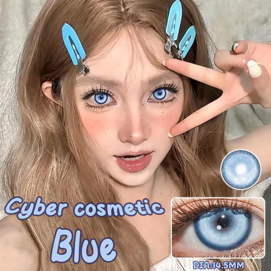 VISUASHOW Koi Blue Contact Lenses for Stunning Eyes