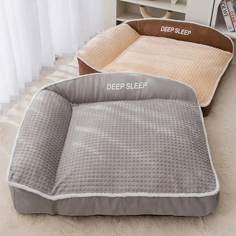 Cozy Pet Bed for Dogs and Cats – Perfect Winter Bedding for Small to Large Pets