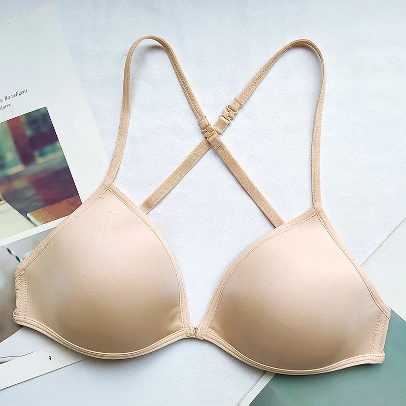 FINETOO Sexy Thin Seamless Triangle Cup Bra